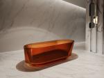Прозрачная ванна ABBER Kristall AT9706Opal коричневая